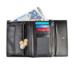 SERRIOA Real Leather Ladies Wallets Black - Image 3