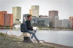 XDDESIGN BOBBY HERO Anti-theft Backpack in rPET material Navy Blue - Image 9