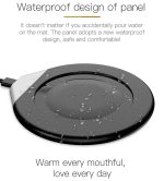 CRIVITS - Smart Mug Warmer with Wireless Charger - Black - Image 3