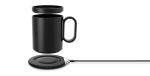 CRIVITS - Smart Mug Warmer with Wireless Charger - Black - Image 4