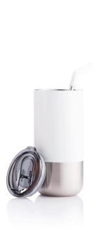 BORCULO - CHANGE Collection Insulated Tumbler with Reusable Straw - White - Image 3