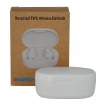 ALAVUS - RCS standard recycled plastic TWS Wireless Earbuds - White - Image 3