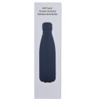 GRODNO - Soft Touch Insulated Water Bottle - Navy Blue - Image 4