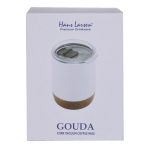 GOUDA - Hans Larsen Vacuum Mug With Cork Base - White - Image 3