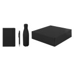 LAUTA - Giftology Set of Stainless Bottle, Notebook and Pen - Black - Image 4