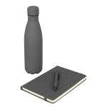 LAUTA - Giftology Set of Stainless Bottle, Notebook and Pen - Grey - Image 3