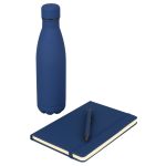 LAUTA - Giftology Set of Stainless Bottle, Notebook and Pen - Blue - Image 3