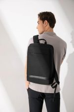SANOK - CHANGE Collection Slim RPET 15.6" Laptop Backpack - Black - Image 8
