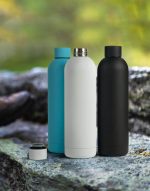 TAUNUS - Soft Touch Insulated Water Bottle - 750ml - Aqua Blue - Image 2