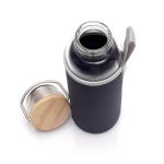 FLOHA - Hans Larsen Borosilicate Glass Bottle with Neo Sleeve - Black - Image 2
