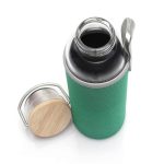 FLOHA - Hans Larsen Borosilicate Glass Bottle with Neo Sleeve - Green - Image 2