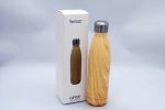 GEYER - Hans Larsen Stainless Steel Water Bottle with Wood Print - Yellow - Image 5