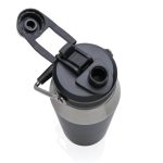 USLAR - Hans Larsen Vacuum Bottle with Solid Handle and Dual Lid - 1L - Black - Image 5