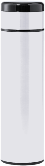 SARGAN - Vacuum Flask with Temperature Lid and Notebook Gift Set - White - Image 2
