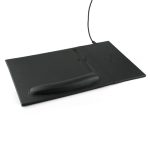 DOBERAN - @memorii 10W Wireless Charger PU Mouse Pad - Black - Image 2