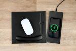 DOBERAN - @memorii 10W Wireless Charger PU Mouse Pad - Black - Image 3