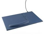 DOBERAN - @memorii 10W Wireless Charger PU Mouse Pad - Navy Blue - Image 2