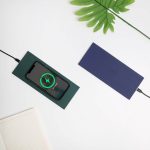 DOBERAN - @memorii 10W Wireless Charger PU Mouse Pad - Navy Blue - Image 5