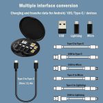 TAVIRA - @memorii Recycled Multi-Cable Set - Black - Image 11