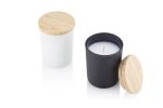 NOUM - Arabic Oudh Scented Glass Candle with Bamboo Lid - White - Image 3