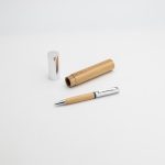ATCA - eco-neutral Metal Pen with Bamboo Barrel - Natural - Image 2