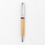 ATCA - eco-neutral Metal Pen with Bamboo Barrel - Natural - Image 3