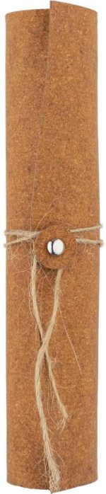 KORU - eco-neutral Metal Pen with Recycled Leather Barrel - Brown - Image 7