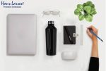 GALATI - Hans Larsen Stainless Steel Water Bottle - Black - Image 5