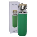FLOHA - Hans Larsen Borosilicate Glass Bottle with Neo Sleeve - Green - Image 3