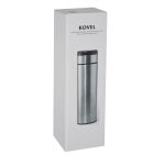 KOVEL - Giftology Double Walled Insulated Flask with Temperature Lid - Silver - Image 2