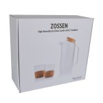 ZOSSEN - Hans Larsen Set of Glass Carafe with 2 Tumblers - Image 3