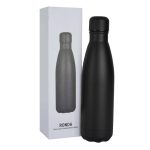 RONDA - Stone Touch Insulated Water Bottle - Black - Image 3
