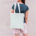 Eco Friendly Cotton Shopping Bags - White - Image 4
