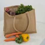 Eco-neutral Jute Shopping Bag - Horizontal - Natural - Image 2