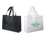 Non-woven Shopping Bag Horizontal - Black - Image 2