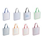 Non-Woven Shopping Bag Vertical White/N.Blue - Image 2