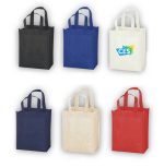 Non-Woven Shopping Bag Vertical Red - Image 2