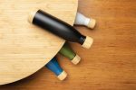 ODESSA - Giftology Double Wall Stainless Bottle with Bamboo Lid and Base - Green - Image 7