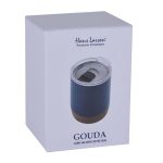 GOUDA - Hans Larsen Vacuum Mug With Cork Base - Blue - Image 4
