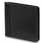Moleskine Classic Genuine Leather Clip Wallet - Black - Image 2