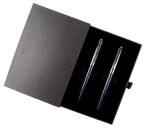 NORA - Gift Set of Roller and Ball Pen - Navy Blue - Image 2