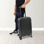 ROSTOCK - SANTHOME Foldable Cabin Trolley Bag - Black Matt Finish - Image 6