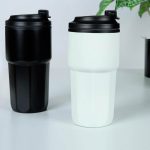 KAVALA - Giftology Steel/PP Double Wall Travel Mug 500ml - White - Image 2