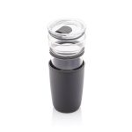 CERRA - Hans Larsen Premium Glass Tumbler with Recycled Protective Sleeve - Black - Image 4