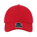 TITAN - Santhome Recycled 6 Panel Adjustable Cap - Red - Image 2