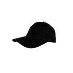 TARTU - 6 Panel Heavy Brushed Cotton Cap - Black - Image 2