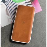 ALBECK - Recycled Leather 10000mAh PD Powerbank - White/Tan - Image 2