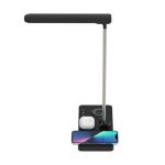 VELES - @memorii 3 in 1 Wireless Charger with Desk Lamp - Black - Image 2