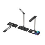VELES - @memorii 3 in 1 Wireless Charger with Desk Lamp - Black - Image 9