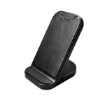 BASEL - @memorii Recycled 10W Wireless Charger Phone Stand - Black - Image 4